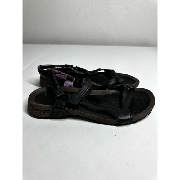 Teva Cabrillo Universal Women's Size 7 Leather Black Strappy Sandals 1002877 - Picture 10 of 13